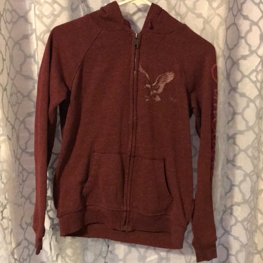 maroon american eagle sweater